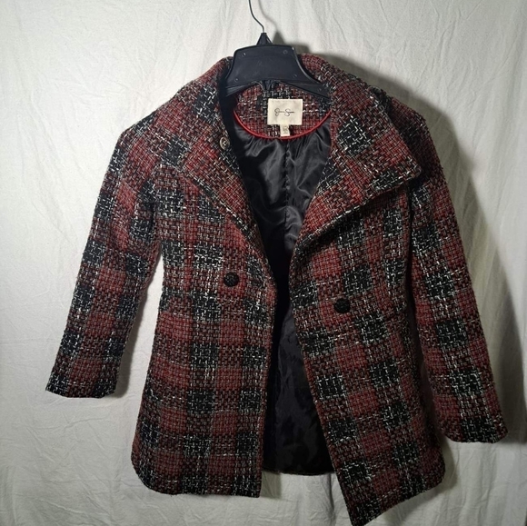 Jessica Simpson Other - JESSICA Simpson Girls Plaid Pea Coat